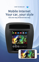 9.7 inç dikey dokunmatik ekran android araba radyo gps için KIA Sorento 2013-2014 stereo Video DVD OYNATICI CarPlay tesla stil