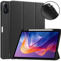 Casing Pelindung Pintar untuk Xiaomi Redmi Pad2 11-inci Model 2025, Penutup Lipat Tiga dengan Fitur Bangun/Tidur Otomatis dan Slot Pena