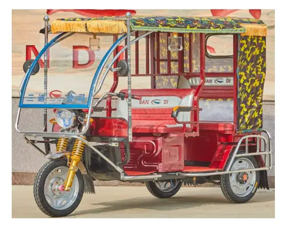 Yetişkin Passager elektrik Tuk Tuk E Rickshaw elektrik üç tekerlekli bisiklet yeni tasarım üç tekerlekli yolcu için