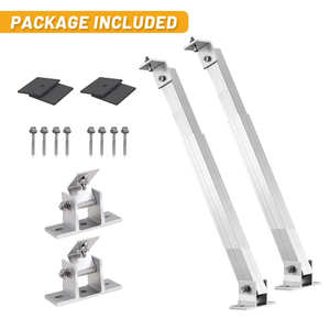 Support de montage de panneau solaire en alliage d'aluminium réglable, angle d'inclinaison de 0 à 60 degrés, certifié CE, charge de vent de 60 m/s, charge de neige de 1,4 KN/m² - Product Image 5