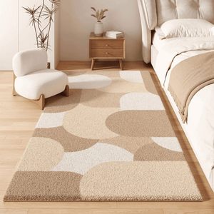 Tapis de chambre de luxe rectangulaire imitation cachemire lavable en machine pour chambre principale ou chambre d'hôtes - Product Image 4