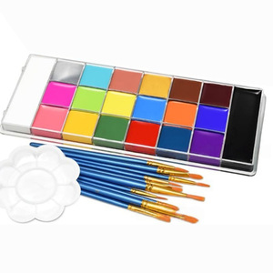 Oil Based Facial Body <b>Paint</b> Palette Professional Painting Tray for Cosplay Halloween Party Art Painting - Product Image 1