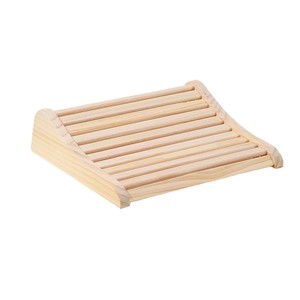 Almohada de sauna de madera rectangular, color madera natural, de secado rápido, para salas de vapor y baños - Product Image 4