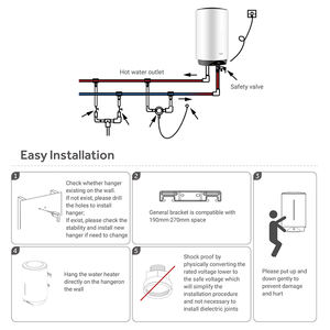 Haute technologie Chauffer l'<span class=keywords><strong>eau</strong></span> rapidement Blanc 28l 47l <span class=keywords><strong>75l</strong></span> Réservoir <span class=keywords><strong>Chauffe</strong></span>-<span class=keywords><strong>eau</strong></span> de stockage <span class=keywords><strong>Chauffe</strong></span>-<span class=keywords><strong>eau</strong></span> électriques - Product Image 5