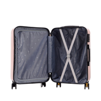 Derniers ensembles de valises à bagages en matériau ABS de conception japonaise Chariot de transport à main incassable Serrure à 3 chiffres Léger Élégant pour