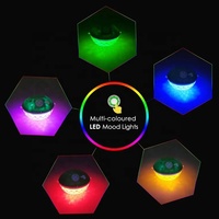 KENUO Enceintes Subaquatiques Portables Stéréo à Faible Consommation d'Énergie avec Fonction TWS, LED Colorées, Étanche IPX7, pour Piscine