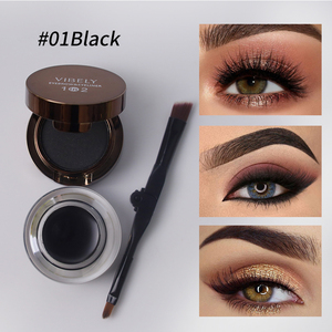 Sabun alis alami Label pribadi dan Gel Eyeliner 2in1 headphone bebas Set Gel sabun penataan alis penambah alis lilin beku alis - Product Image 1