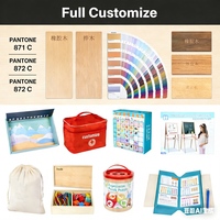 Kit d'activités Montessori : Pochoirs et gabarits en bois pour l'art et l'artisanat – Jouet éducatif de dessin, traçage et peinture DIY pour enfants