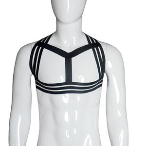 Hommes Lingerie Nylon harnais hommes réglable fétiche Gay vêtements corps <span class=keywords><strong>sexuel</strong></span> poitrine harnais ceinture sangle Costumes - Product Image 6