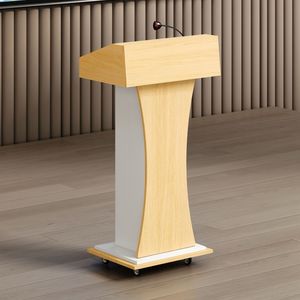 Podio <span class=keywords><strong>de</strong></span> <span class=keywords><strong>Madera</strong></span> Marrón <span class=keywords><strong>de</strong></span> Diseño Moderno y Simple, Ecológico y Duradero <span class=keywords><strong>para</strong></span> Aulas Escolares, Hoteles, Gimnasios y Otros Espacios Comerciales - Product Image 3