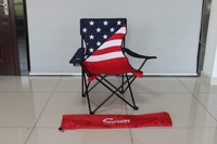 Chaise pliante de camping bon marché, fournisseur de drapeaux américains du Canada