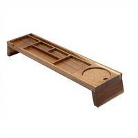 Support de Moniteur de Bureau en Acacia Naturel, Organisateur de Bureau en Bois pour Fournitures de Bureau et Présentoir de Plantes d'Intérieur - Vente en Gros Usine