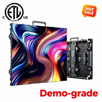 Écran LED dôme P2.9 de qualité professionnelle pour extérieur, type maison, avec panneaux anti-collision suspendus intégrés, disponible en stock aux États-Unis