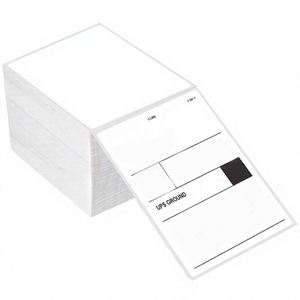 Custom 4x6 Shipping Label Thermal Sticker <b>Paper</b> Label Rolls <b>Printer</b> Food Direct Barcode Label - Product Image 1