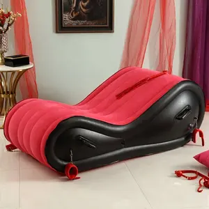 Inflatable सेक्स सोफे फर्नीचर के लिए एस के आकार का प्यार स्थिति कुर्सी सेक्स कोच लाउंज वयस्क