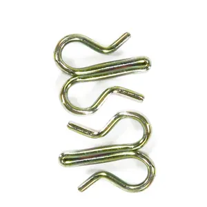 Custom Wire Forming Stainless Steel U Shape Lamp Clip Flat Retaining Spring Clips