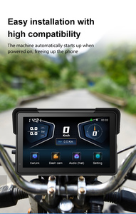 Carplay 4K per Moto 7 Pollici Wireless con Due Telecamere DVR TMPS Tracciamento GPS e Supporto BSD Carplay Android per Moto - Product Image 2