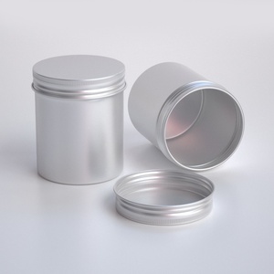 Aluminum Tin Cans with Lids Metal Food Grade Packaging Container Aluminum Jars for Cookie Tea <b>Coffee</b> Candle 250ml 250g 8oz - Product Image 2