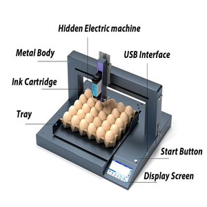 طابعة نافثة للحبر قابلة للأكل البيض على الإنترنت بسعر المصنع أوتوماتيكية بالكامل للبيض الصغير - Product Image 5