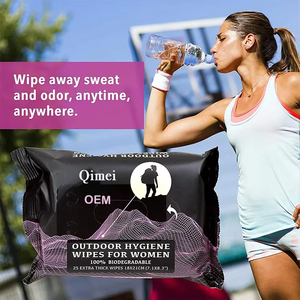 Toallitas Desodorantes Portátiles para Limpieza Corporal de Adultos, Paquete Mini de 10 Hojas, OEM ODM, para Después de Hacer Ejercicio al Aire Libre o Escalar Montañas - Product Image 3