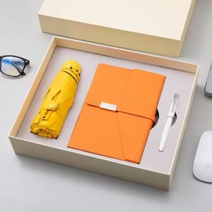 Set de Cuaderno Ejecutivo de Lujo, Cuaderno Premium de PU, Bolígrafo, Paraguas, Regalo Corporativo Personalizado, Artículos al por Mayor para Reventa - Product Image 1