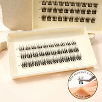 Extensions de cils à poser sans bande, effet naturel, marron, courbure personnalisée, vente en gros, commande en vrac pour l'Europe, le Royaume-Uni, la France, l'Italie
