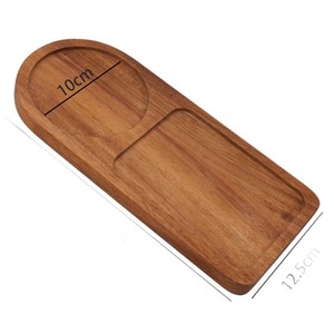 Meikehui Wooden Serving <b>Tray</b> Natural Color Simple Style For <b>Tea</b> Coffee Dessert Breakfast Use - Product Image 5