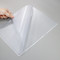 Bolsa de Archivo Transparente de PVC con Apertura Simple/Doble, Impermeable, para Documentos, Carpeta de Plástico sin Cierre para Oficina y Escuela