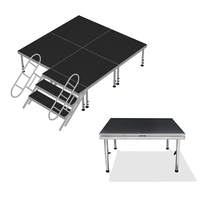 Plateforme de scène de concert portable en aluminium, modulaire et réglable, pour événements extérieurs, mariages, églises, écoles, scène mobile