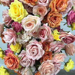 Conjunto de Decoración de Fondo con Flores Artificiales Realistas para Bodas al Aire Libre y Arreglos Florales para el Día de la Madre - Product Image 3