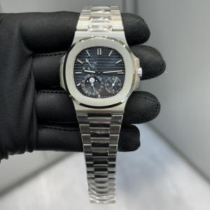 Pateks Montre automatique mécanique pour homme avec cadran lumineux, cristal saphir, bracelet en cuir, boîtier en métal, haute qualité, luxe, <span class=keywords><strong>Philippe</strong></span> - Product Image 2