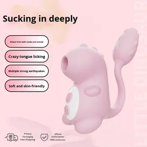 Shanggan Kleiner Dinosaurier mit Zungenleck-Funktion, Saugvibrator, Massagegerät für Frauen, Niedliches Design, Erotikprodukt - Product Image 5