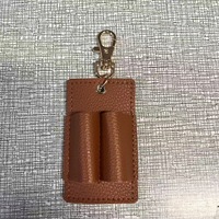 Porte-clés multifonction en cuir avec clip pour stylo, support portable pour stylo de bureau et lunettes