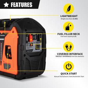 Générateur portable à onduleur numérique TKH4000CZ OEM/ODM 3 kW, super silencieux, à essence, à onde sinusoïdale pure - Product Image 5