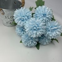 Décoration de fleurs de marguerite pour la Saint-Valentin, en soie et plastique, 7 têtes, accessoires de tir de boules, simulation, aménagement de lieu, vente en gros