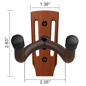 MUSO MA-19Z 폴리쉬드 친환경 유니버설 우드컬러 벽걸이 스탠드 브래킷 홀더 랙 기타 걸이용 - Product Image 2