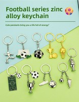 Porte-clés ballon de football 2026 pour sac à dos, porte-clés de football pour hommes, breloque ballon de football pour voitures