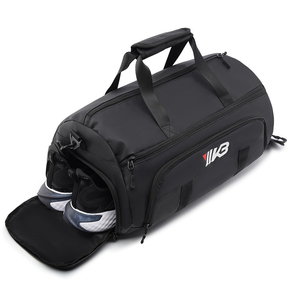 Logo personnalisé Gym Sports Duffle Sac de Voyage Léger Nylon Fourre-Tout Grande Capacité Sec Humide Séparé Fermeture à Glissière Lettre Motif - Product Image 1