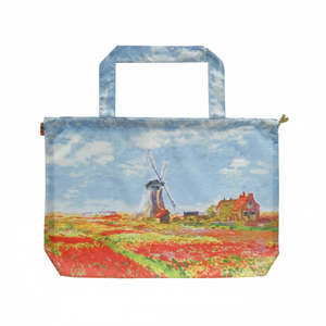 AU-01022 borsa antipioggia artistica Monet "campo tulipano" Cover elegante Tote Bag promozionale - Product Image 1