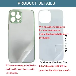 Kunden spezifische 2d Soft Tpu Bulk Covers Hitze presse Diy Print Sublimation Leere Handy hüllen für Iphone 14 13 12 Pro max