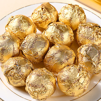 Bolas de Chocolate Negro Sólido de Lujo Personalizadas con Certificación Halal, Crujientes, para Recuerdos de Boda, Caja de Regalo, Venta al por Mayor, China