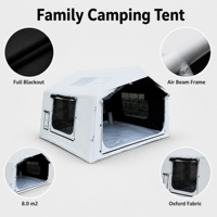 Tente Gonflable Oxford Occultante Totale 8,0 m² Blanc Clair de Lune, Vente en Gros, OEM, Marque Privée, Direct Usine, 4 Saisons, pour le Camping
