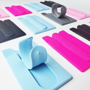 Custom Any Logo Silicone <b>Holder</b> Mobile Cell Phone Strong Stick Credit Bus Slap Silicone <b>Card</b> <b>Holder</b> for Gifts - Product Image 6