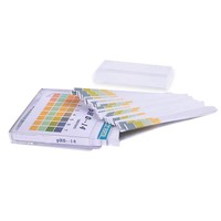 Papier test de pH portable 0-14 à large plage pour la qualité de l'eau des piscines, des aquariums et des cosmétiques