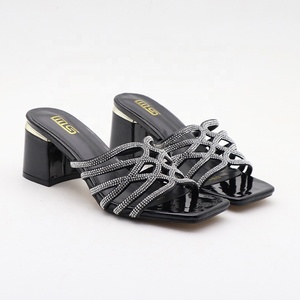 Y donne nuovo stile 7cm alto goffo scarpe con tacco spesso donna Chaussures Femme Open-toe donna grande taglia 42 sandali con tacco per donna - Product Image 2