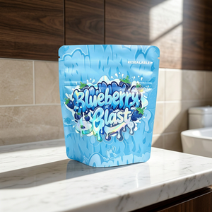 Custom Child Resistant Stand Up Pouch US 16 CFR & 1700. 20 Certificated Smell Proof Opaque Mylar Foil <b>Bag</b> MOQ 500pcs OEM Factory - Product Image 1