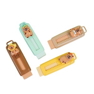 Gomme à effacer Soododo mignonne, papeterie de <span class=keywords><strong>dessin</strong></span> animé <span class=keywords><strong>Kawaii</strong></span> Capybara, gomme rétractable en caoutchouc pour la rentrée <span class=keywords><strong>scolaire</strong></span> - Product Image 5