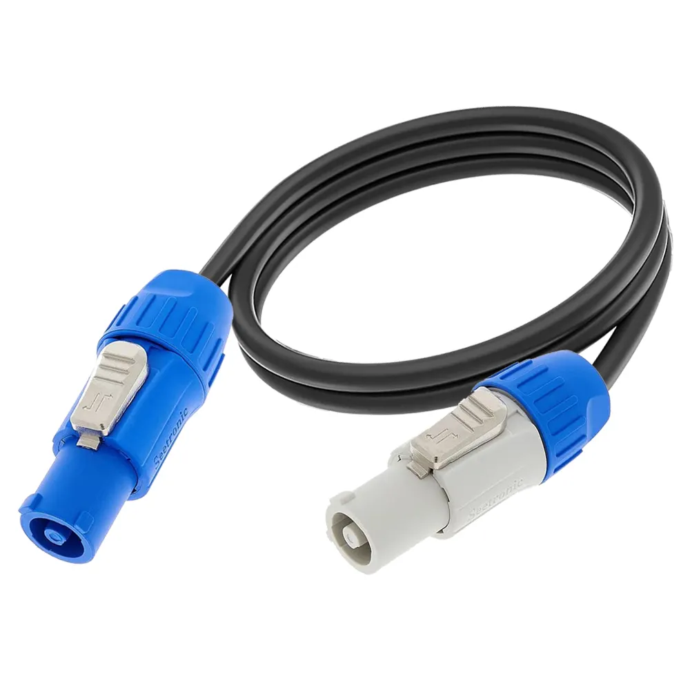 Professional Stage Light Audio Powercon Male Female Connector 2.5mm 3pin Core Powercon Cable Power Ac Extension Cable