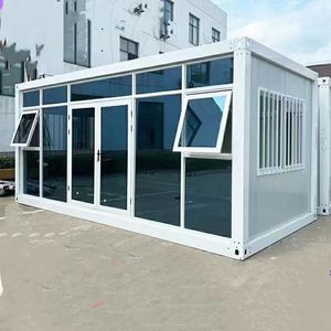 Casa Container di Lusso in Vetro, Montaggio Rapido, Casa Modulare Prefabbricata, Stanza Portatile Illuminata dal Sole, Unità Cabina Ufficio da Giardino - Product Image 3