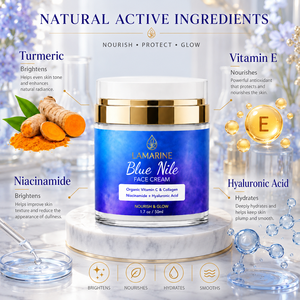 Crema Antirughe al Niacinamide <span class=keywords><strong>e</strong></span> Curcuma per la Cura della Pelle, Rimuove le Macchie Scure, Idratante <span class=keywords><strong>e</strong></span> Sbiancante <span class=keywords><strong>Nila</strong></span> per Tutti i Tipi di Pelle - Product Image 2